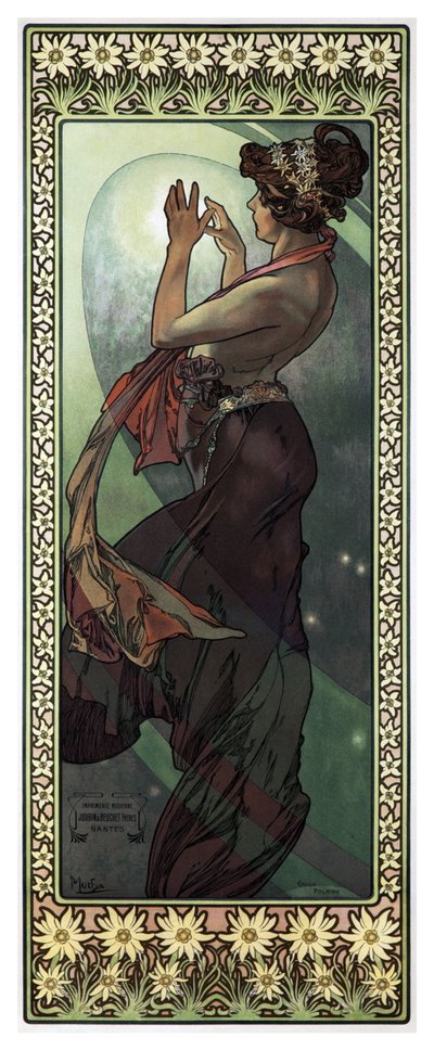 Sterren: De maan door Alphonse Mucha