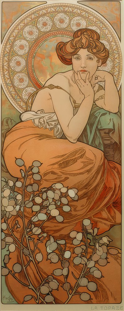 Topaas door Alphonse Mucha