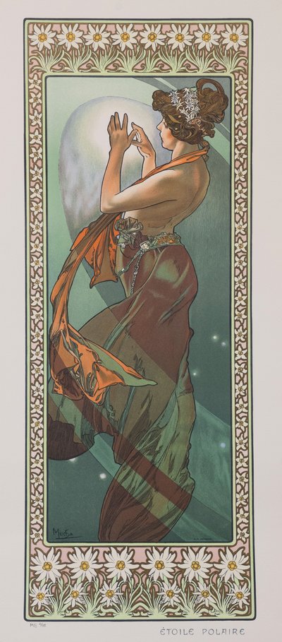 Étoile Polaire De Noordster, 1902 door Alphonse Mucha