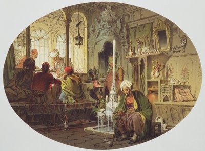 Ottomaanse koffiehuis, 1862 door Amadeo Preziosi