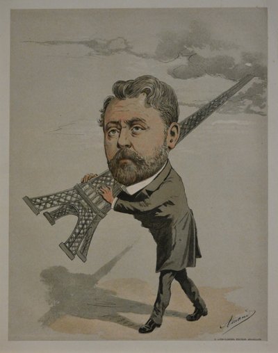 Gustave Eiffel uit: Les Hommes du siècle door Amand Vaché