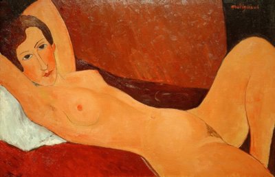 Liggend naakt (Céline Howard) door Amedeo Modigliani