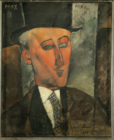 Max Jacob door Amedeo Modigliani