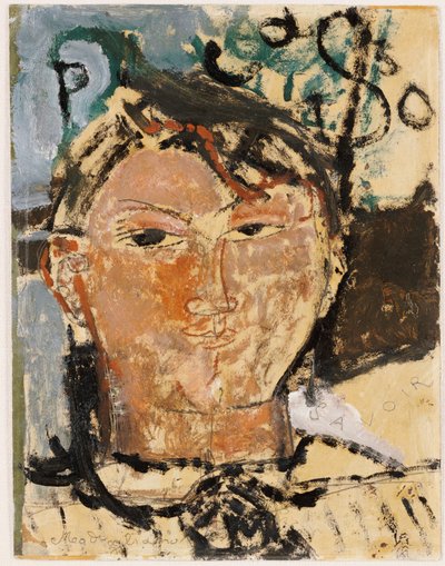 Portret van Picasso, 1915 door Amedeo Modigliani