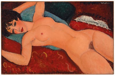 Liggende Naakt door Amedeo Modigliani