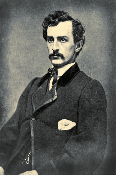 Portret van John Wilkes Booth, ca. 1860 door American School