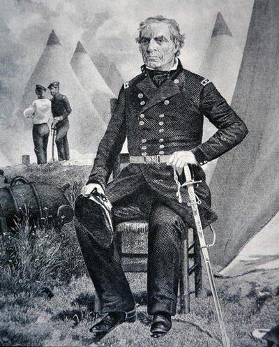 Zachary Taylor (gravure) door American School