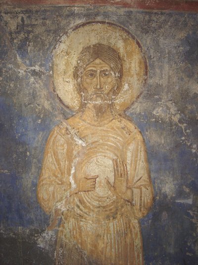 Sint Alexius van Edessa, 12e eeuw door Ancient Russian frescos