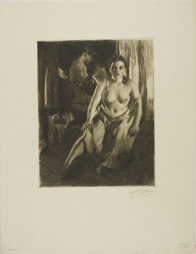 De bedkruk door Anders Leonard Zorn