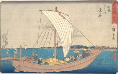 Kuwana door Ando Hiroshige