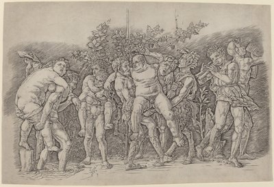 Bacchanaal met Silenus door Andrea Mantegna