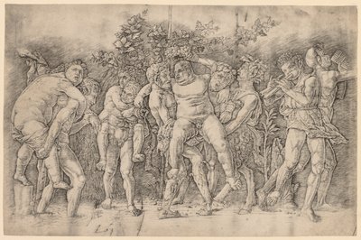 Bacchanaal met Silenus door Andrea Mantegna