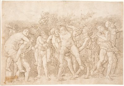 Bacchanaal met Silenus door Andrea Mantegna