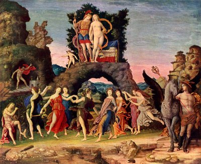 De Parnassus: Mars en Venus, 1497, 1929 door Andrea Mantegna