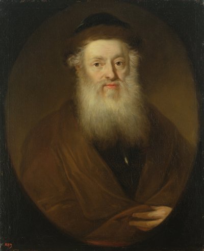 Portret van een rabbi, c.1709 door Andreas Scheits