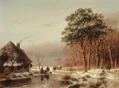 De rand van het bos door Andreas Schelfhout