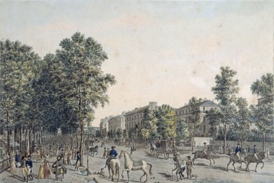 De Grands Boulevards in 1804 door Angelo after Garbizza