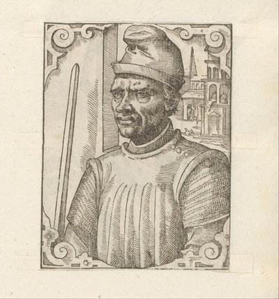 Portret van Cabrinus Fondalius door Anonymous