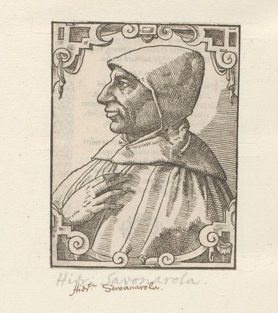 Portret van Girolamo Savonarola door Anonymous