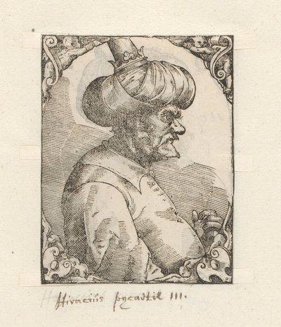 Portret van Horuccius Barbarosso door Anonymous