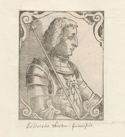 Portret van Ludovico Sforza door Anonymous