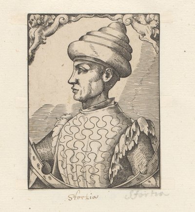 Portret van Muzio Attendola Sforza door Anonymous