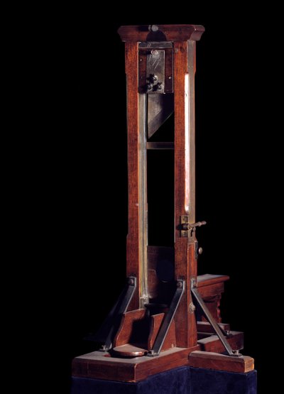 Franse Revolutie: model van de guillotine door Anonymous Anonymous