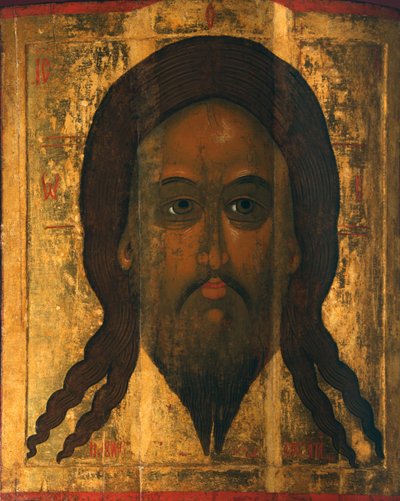 Heilige Mandylion De Vernicle, 1447 door Anonymous Russian icon painter