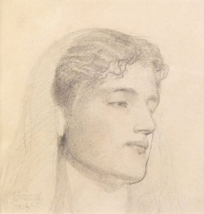 Augusta Jones door Anthony Frederick Augustus Sandys