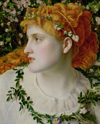 Perdita ca. 1866 door Anthony Frederick Augustus Sandys