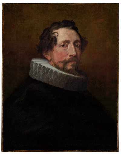 Portret van een heer, borstbeeld door Anthony van Dyck