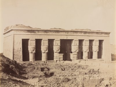 Tempel van Dendera door Antonio Beato