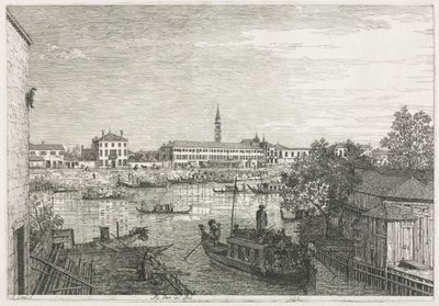 Uitzichten: De Haven bij Dolo door Giovanni Antonio Canal