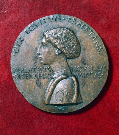 Medaille van Domenico Novello Malatesta (1418-1465) door Antonio Pisanello