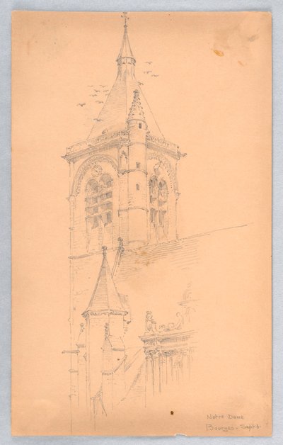 Notre Dame, Bourges door Arnold William Brunner