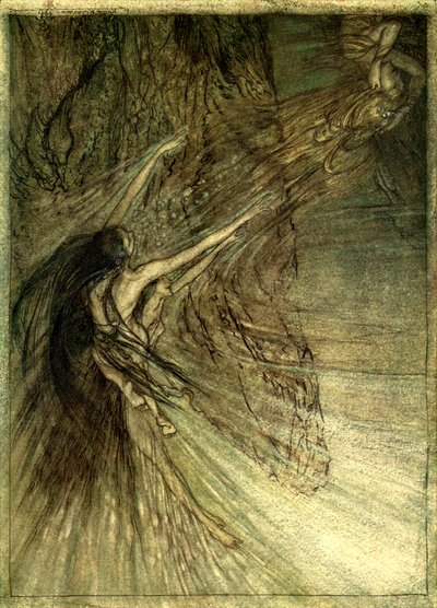 Het Rijngoud door Arthur Rackham