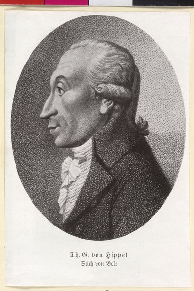 Theodor Gottlieb von Hippel door Artist Unknown