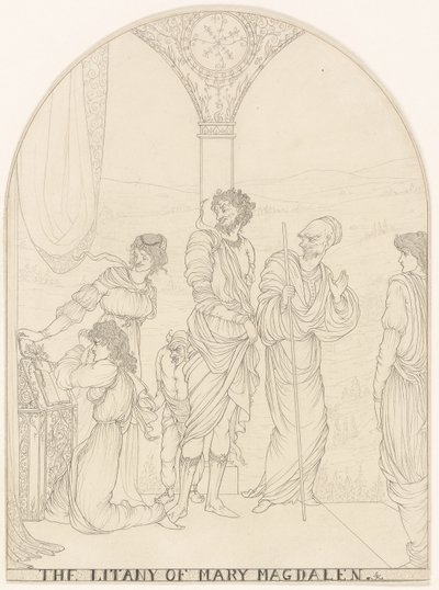 De litanie van Maria Magdalena door Aubrey Beardsley