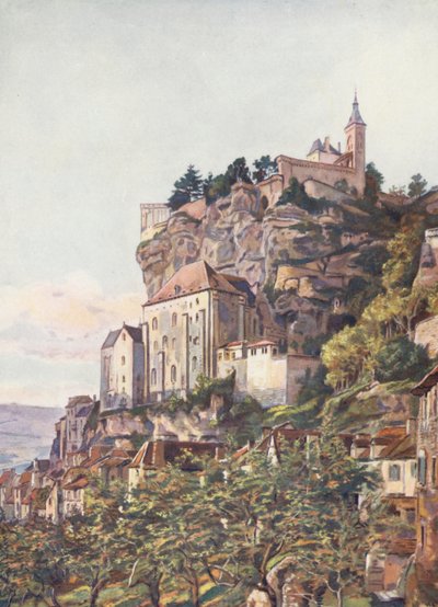 Frankrijk: Le Sanctuaire De Rocamadour door Auguste Gerardin