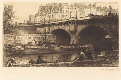 Pont Neuf door Auguste Lepere