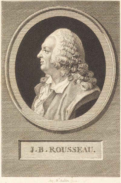 Jean-Baptiste Rousseau door Augustin de Saint Aubin