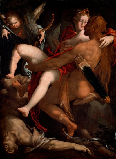 Hercules, Dejanire en de centaur Nessus door Bartholomaeus Spranger