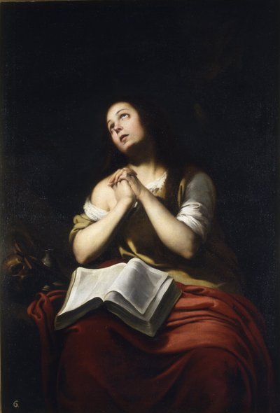 De Berouwvolle Maria Magdalena door Bartolomé Esteban Murillo