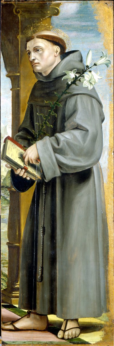 Sint Antonius van Padua door Bernadino Zenale