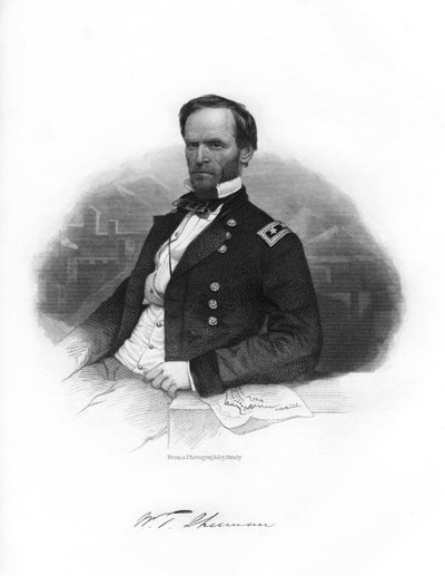 William Tecumseh Sherman, Unie-generaal, 1862-1867 door Brady