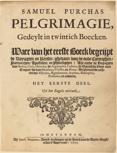 Titelpagina door British 17th Century