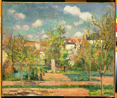 Tuin, ca. 1876 door Camille Jacob Pissarro