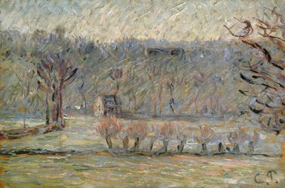 De Heuvel bij Vaches, Bazincourt door Camille Jacob Pissarro