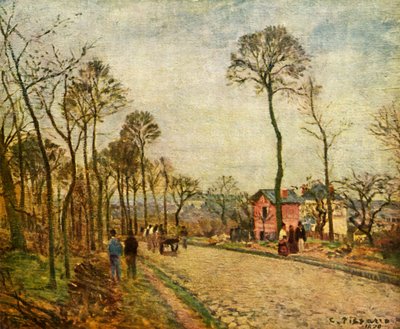 De weg, 1870, 1939 door Camille Jacob Pissarro