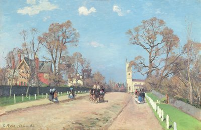 De Weg naar Sydenham door Camille Jacob Pissarro